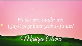 Shahzoda - Hayot ayt | Qo‘shiq matni bilan | lyrics 🎵