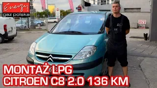 Montaż LPG Citroen C8 2.0 136KM 2003r w Energy Gaz Polska na auto gaz LPG BRC