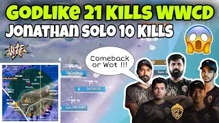 💛GodLike 21 Kills Chicken | Jonathan solo 10 Kills | Ruthless Invitational | Full Match Highlights