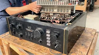 Restoration integrated amplifier SANSUI AU-D607 decade