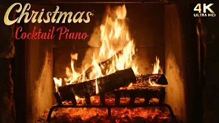 Crackling Christmas Fireplace & Christmas Cocktail Piano Music Ambience - Music by Chris Weeks