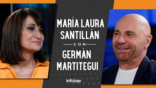 Germán Martitegui con María Laura Santillán: "Soy bastante activo en el chat de mamis"