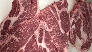 How to cut and trim beef chuck roast bone 🦴 in