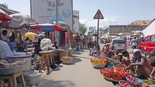 CHEAP STREET FOOD MARKET IN GHANA, AFRICA