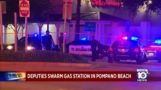 Heavy police presence spotted in Pompano Beach