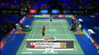 [Final Denmark Open 2014] Chen Long vs Son Wan Ho Yonex
