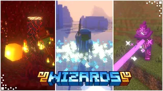 Wizards (Minecraft Mod Showcase/Tutorial) | Wizard Armor, Magic Spells & Elemental Magic