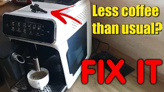 Fix Philips LatteGo coffee machine - less coffee & no water problem