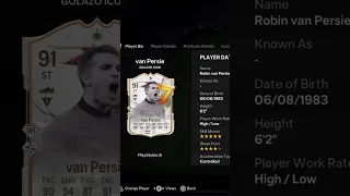 Golazo Van Persie with 5⭐️ Skills upgrade is too cold 🥶 #eafc #eafc24 #fc24 #fut #football #shorts