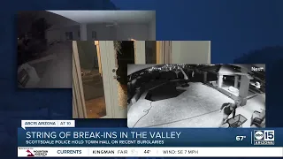 Scottsdale police hold town hall after string of break-ins in the Valley