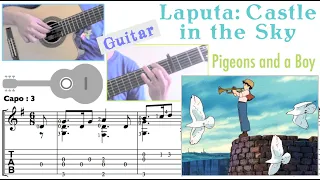 Pigeons and a Boy / Laputa: Castle in the Sky (Guitar) [Notation + TAB]