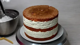 Украшаю торт на скорую руку, без выравнивания