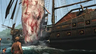 Assassins Creed 4 Black Flag. Охота на морских чудищ