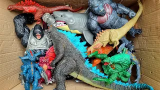 Hunting found Godzilla, King Kong, Shin Godzilla, Megalodon, Mechagodzilla