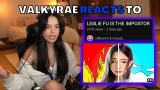 Valkyrae reacts to OfflineTV and Friends video (Leslie Fu is the Imposter)