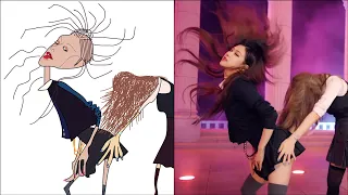 POP DRAWING MEME #257 | BLACKPINK - AS IF IT'S YOUR LAST (VER2) | Ruby Fun