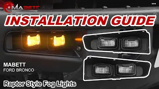Raptor Style Fog Lights | Ford Bronco: How-To | MABETT