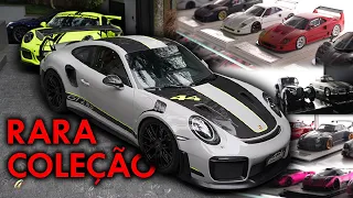 PORSCHE 911 GT2 RS + GT3 RS + 500 MINIATURAS RARAS! Descobrimos uma das garagens mais legais do BR