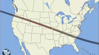 2017 Solar Eclipse Path Animation