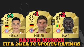FIFA 24 ( EA SPORTS FC ) | BAYERN MUNICH PLAYERS RATINGS PREDICTION! 🔥😳FT.MULLER,MUSIALA, MANE..ETC