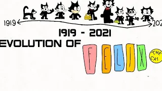 Evolution of Felix The Cat 1919 - 2021