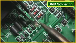 SMD Soldering using Soldering Iron Tutorial | How to Solder SMD Components | Soldering Guide
