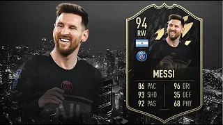 FIFA 22: LIONEL MESSI 94 IF PLAYER REVIEW I FIFA 22 ULTIMATE TEAM