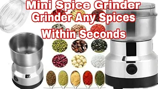 Amazon Mini Spice Grinder|Unboxing & Review|How to Use Mini Spice Grinder Mixer|Nima Spice Grinder