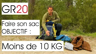 Pack your bag for the GR20: Objective less than 10 kilos
