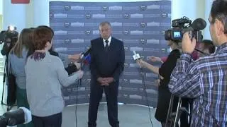 Глава области Сергей Митин ответил на интересующие прессу вопросы и рассказал о планах на неделю
