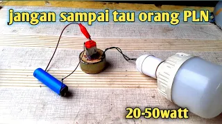 JANGAN SAMPAI TAU ORANG PLN,INI RAHASIA NYA LISTRIK GRATIS DARI BARANG BEKAS