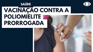 Saúde prorroga campanha de vacinação contra poliomielite