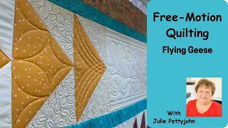 Free-Motion Quilting Flying Geese