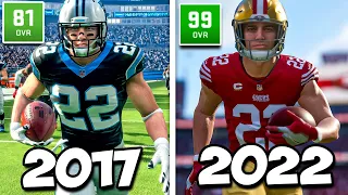 Scoring A Touchdown with Christian McCaffrey in EVERY Madden
