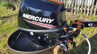 Обкатка лодочного мотора MERCURY ME9.9MH 4S