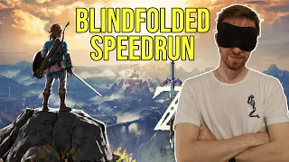 I beat Breath of the Wild's HARDEST Speedrun BLINDFOLDED! (Any% Armorless in 1:05:42)