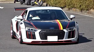 【大黒PA】スーパーカー加速サウンド／Supercars sound in Japan. LB R8, Aventador, F12TDF, GT2 and more! #スーパーカー #大黒pa