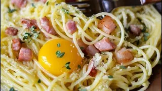 Carbonara in 10 minutes | It's so delicious!