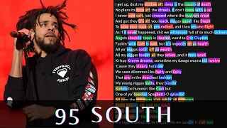 J Cole - 9 5 . s o u t h | Lyrics, Rhymes Highlighted
