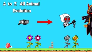 First to Last All Animals Max Level Evolution in EvoWorld.io (FlyOrDie.io)