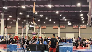 Flames Gymnastics Level 7 bar routine 2024