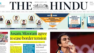 2 August 2021|The Hindu Newspaper today|The Hindu Full Newspaper analysis|Editorial analysis #UPSC
