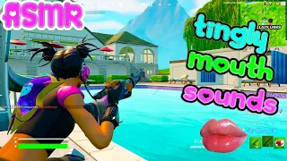 ASMR Gaming 🍀 Fortnite Relaxing Mouth Sounds + Controller Sounds 100% Tingles 🎧