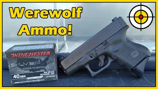 Loaded For Werewolves! Winchester Silvertip Ballistic Gel Test With the Glock 27 .40 S&W!