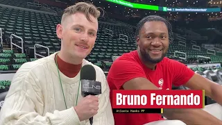 Bruno Fernando: Playing in Celtics vs Hawks + Kevin Garnett Inspiration