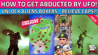 How To Get Abducted By Aliens UFO In GTA 5 Online! Unlock Boxers & Believe CAP Halloween Abduction