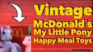 VINTAGE MY LITTLE PONY HAPPY MEAL TOYS