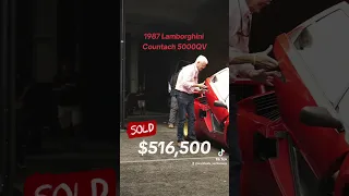 🚩SOLD🚩1987 Lamborghini Countach sold September 2 at The Auburn Auction at a resounding $516,500