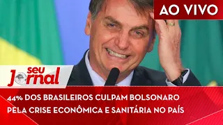 🔴 44% dos brasileiros culpam Bolsonaro  pela crise econômica e sanitária no país  SJ 14/07