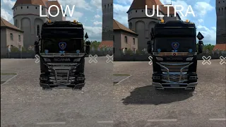 Euro Truck Simulator 2 Comparison Graphics Low vs Ultra